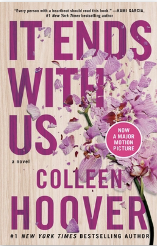 Image of the book, It Ends With Us, by Colleen Hoover.